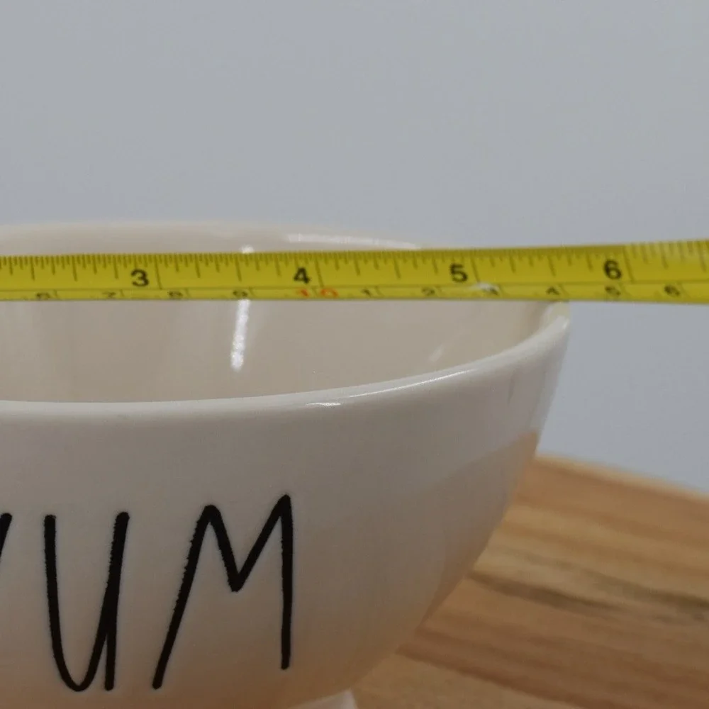 Rae Dunn YUM Bowl Artisan Collection‎ by Magenta Cream White Ceramic Foodie